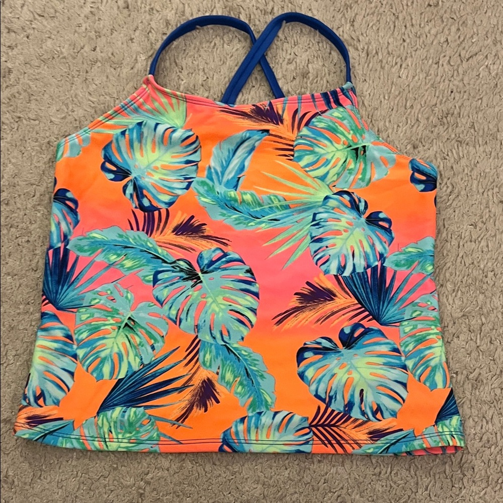 Wonder Nation Colorful Leaf Print Tank
